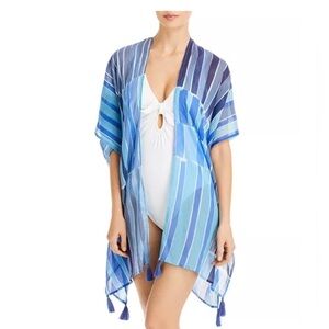 Echo Bellavista Cotton Duster Swim Cover-Up One Size Blue